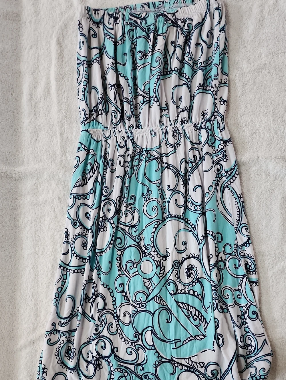 Lilly Pulitzer Women's Atwood Strapless Dress Size S Preowned - Picture 8 of 8